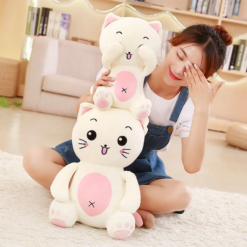 35/45 Cm Soft Magnetic Plush Cat Toy Cover Eyes Gesture Stuffed Animal Toy Gift Appeasing Toy For Children Or Home Decoration
35/45 Cm Soft Magnetic Plush Cat Toy Cover Eyes Gesture Stuffed Animal Toy Gift Appeasing Toy For Children Or Home Decoration