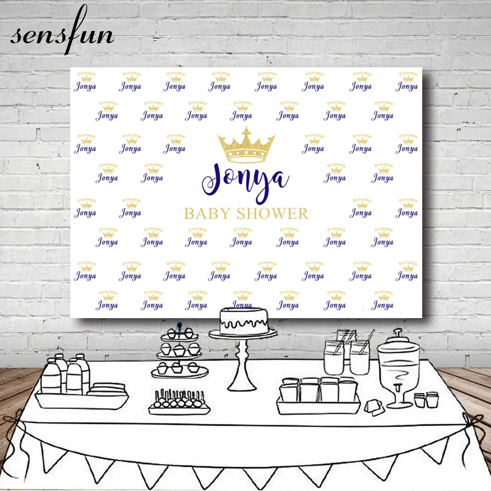 Sensfun Princess Baby Shower Backdrop For Kids Gold Crown Name Step And Repeat White Backgrounds For Photo Studio 7x5FT Vinyl
Sensfun Princess Baby Shower Backdrop For Kids Gold Crown Name Step And Repeat White Backgrounds For Photo Studio 7x5FT Vinyl