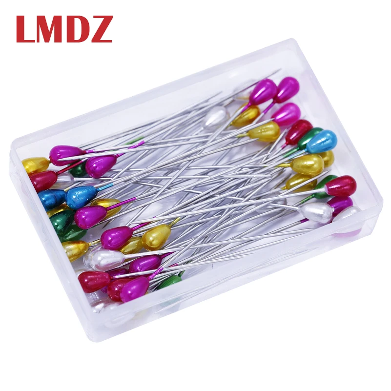 LMDZ 100Pcs Extra Long Pearl Head Pin Straight Sewing Pins for Corsage Dressmaking Florists Sewing Pins with Plastic Box
LMDZ 100Pcs Extra Long Pearl Head Pin Straight Sewing Pins for Corsage Dressmaking Florists Sewing Pins with Plastic Box