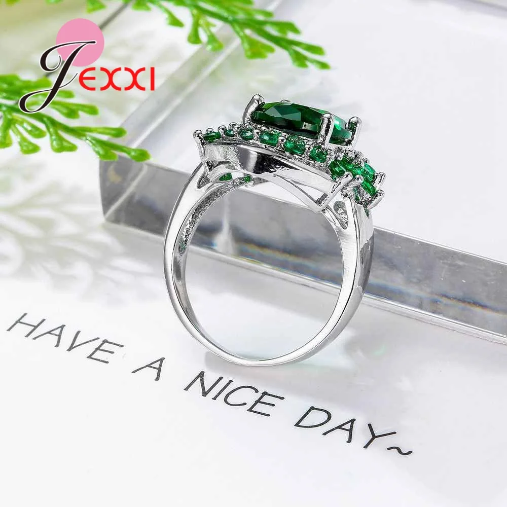 High Quality Silver 925 Ring with Shiny Green Cubic Zircon Stone Fine Wedding Bridal Anniversary Jewelry for Femme Lover
High Quality Silver 925 Ring with Shiny Green Cubic Zircon Stone Fine Wedding Bridal Anniversary Jewelry for Femme Lover