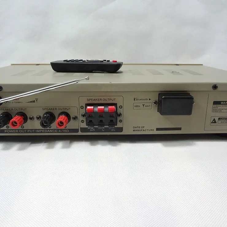 Kaolanhon 365W 220V AV-608BT Bluetooth amplifier 5.1 HiFi home theater karaoke ok high power radio amplifier With USB SD FM
Kaolanhon 365W 220V AV-608BT Bluetooth amplifier 5.1 HiFi home theater karaoke ok high power radio amplifier With USB SD FM