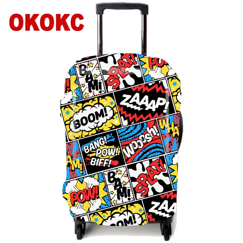 Защитный чехол для чемодана OKOKC эластичный плотный чемоданов 18 32 дюймов на