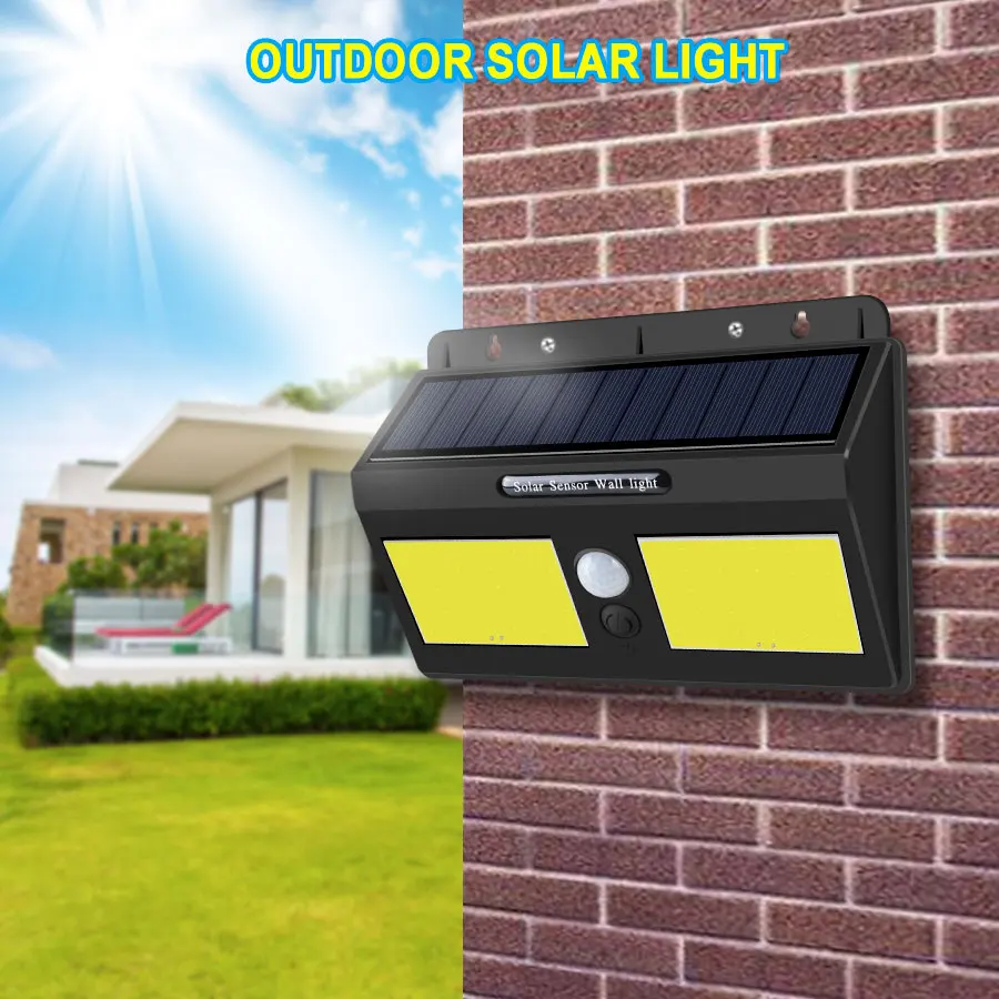 1200 mAh Solar LED Lamps With PIR Motion Sensor 20 40 LEDs High Power COB LED Solar Light Outdoor Wall Garden Path Way Lighting
1200 mAh Solar LED Lamps With PIR Motion Sensor 20 40 LEDs High Power COB LED Solar Light Outdoor Wall Garden Path Way Lighting