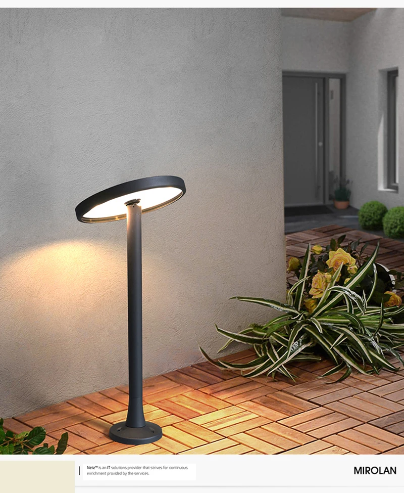 Newest Hight Lumen Outdoor Led Garden Light IP65 Waterproof Outdoor Led solar power Lawn Lamp