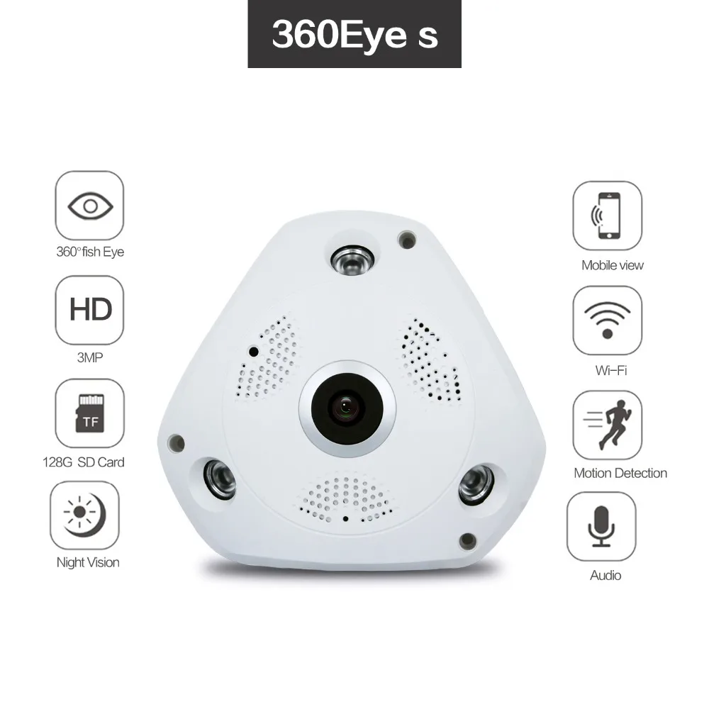 960P Panoramic Indoor WIFI Camera 360 Degree 1.56mm Lens Two ways AUDIO 1.3MP Home Security Wireless Camera
960P Panoramic Indoor WIFI Camera 360 Degree 1.56mm Lens Two ways AUDIO 1.3MP Home Security Wireless Camera