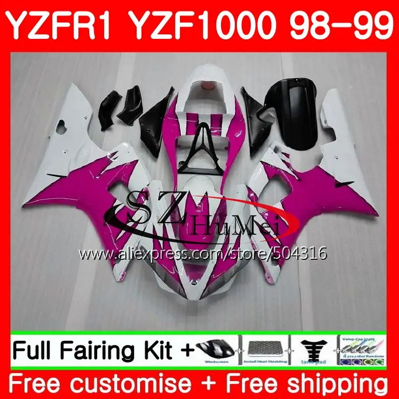 Body For YAMAHA YZF-1000 YZF 1000 R 1 YZF-R1 98 Pink white 99 Bodywork 71SH21 YZF1000 YZFR1 98 99 YZF R1 1998 1999 Fairing kit
Body For YAMAHA YZF-1000 YZF 1000 R 1 YZF-R1 98 Pink white 99 Bodywork 71SH21 YZF1000 YZFR1 98 99 YZF R1 1998 1999 Fairing kit