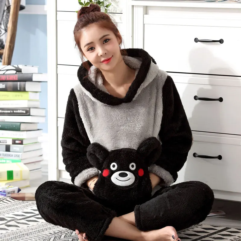 Plus size S-4XL 5XL flannel Pajamas sets winter women hooded long wool lover sleepwear women cartoon coral fleece lounge set
Plus size S-4XL 5XL flannel Pajamas sets winter women hooded long wool lover sleepwear women cartoon coral fleece lounge set