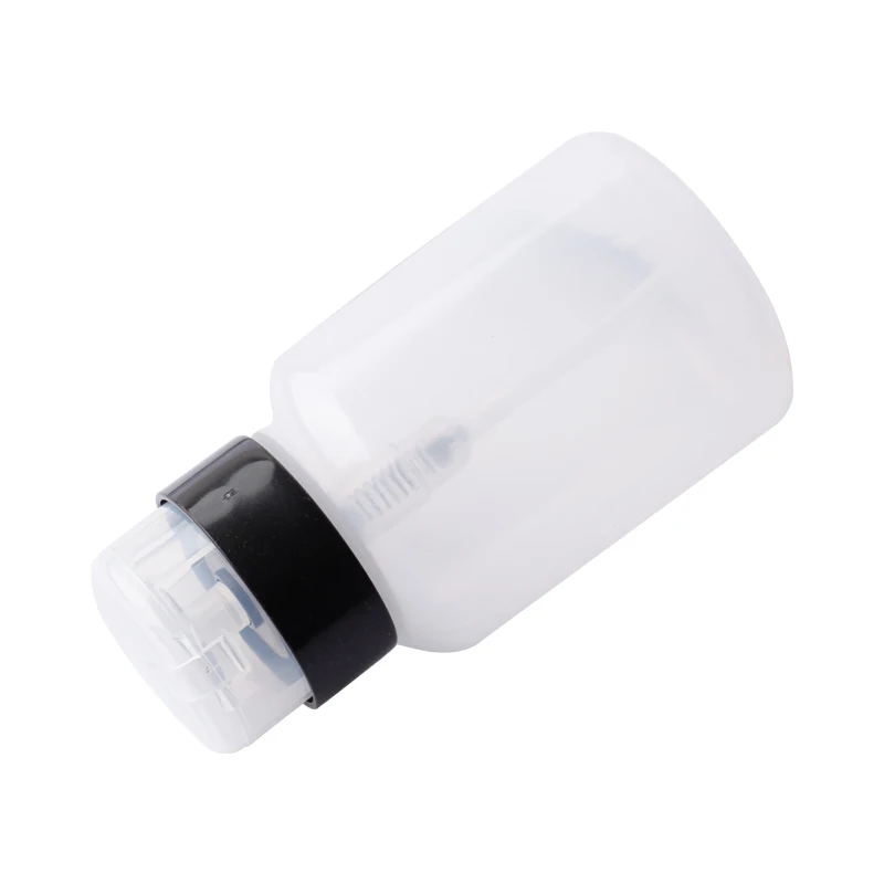 Ikonna 200ml Empty Plastic Press Pump Clear Bottle Nail Polish Gel Remover Clean Liquid Alcohol Water Storage Container Bottles | Красота и