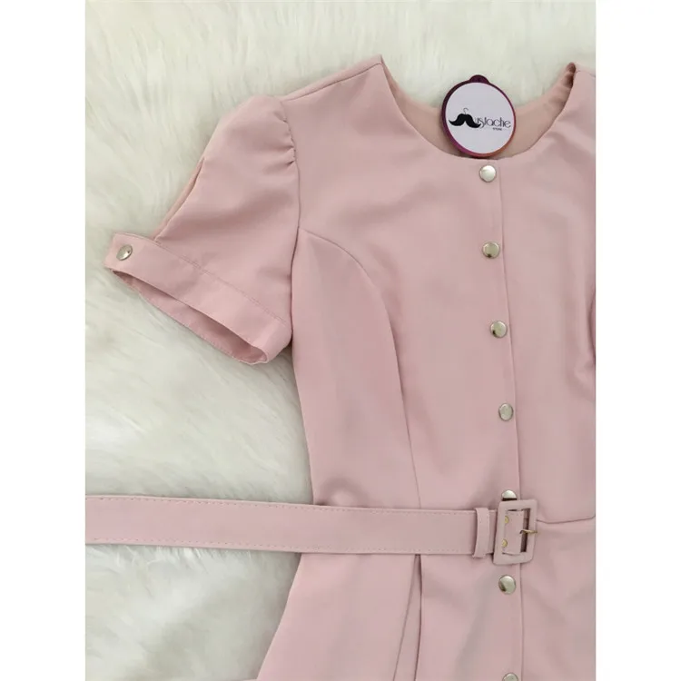 2019 Women Summer Dress Short Sleeve Button A-Line Midi Dresses Female Belted Casual Party Dress Vestidos
2019 Women Summer Dress Short Sleeve Button A-Line Midi Dresses Female Belted Casual Party Dress Vestidos