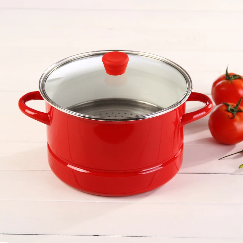 24CM5.5L thick red enamel pot stew pot steamer cooker pot to stainless steel sheet
24CM5.5L thick red enamel pot stew pot steamer cooker pot to stainless steel sheet