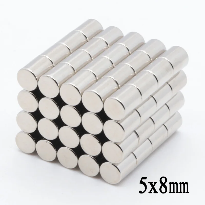 50pcs N35 5 x 8 mm mini strong round neodymium magnet disc rare earth magnets strong magnetic steel round magnet
50pcs N35 5 x 8 mm mini strong round neodymium magnet disc rare earth magnets strong magnetic steel round magnet