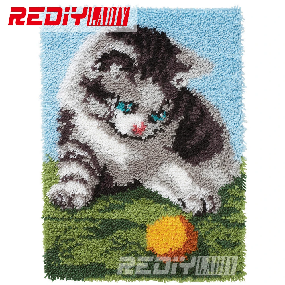 REDIY LADIY крючок с защелкой коврик котенок с шариками настенный гобелен напольный коврик предварительно напечатанный холст подушка из пряжи в...
REDIY LADIY крючок с защелкой коврик котенок с шариками настенный гобелен напольный коврик предварительно напечатанный холст подушка из пряжи в...
