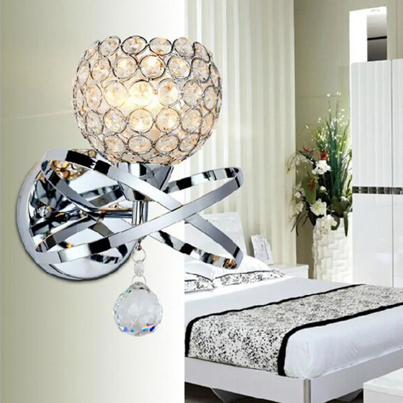New metal crystal single head lamp led crystal wall lamp led wall lighting fixture E27 led bulb modern wall crystal led lamps
New metal crystal single head lamp led crystal wall lamp led wall lighting fixture E27 led bulb modern wall crystal led lamps