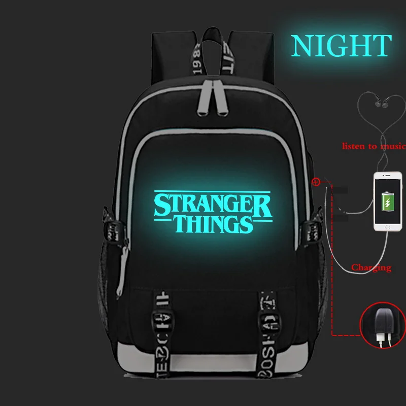 Beautiful Stranger Things USB Charge Luminous Backpack Men Women Boys Girls Rucksack Fashion Beautiful Teens College Mochila
Beautiful Stranger Things USB Charge Luminous Backpack Men Women Boys Girls Rucksack Fashion Beautiful Teens College Mochila