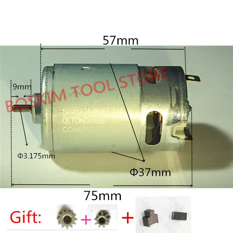 Motor RS-550VC DC 14.4V 18500RPM Replace For BOSCH HITACHI MAKITA METABO Milwaukee HILTI RYOBI Cordlesse Drill motor
Motor RS-550VC DC 14.4V 18500RPM Replace For BOSCH HITACHI MAKITA METABO Milwaukee HILTI RYOBI Cordlesse Drill motor