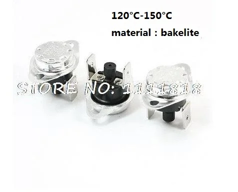 120/125/130/135/140/145/150C Degree KSD301 250V 10A NC Manual Reset Temperature Switch Thermostat 3 Pcs
120/125/130/135/140/145/150C Degree KSD301 250V 10A NC Manual Reset Temperature Switch Thermostat 3 Pcs