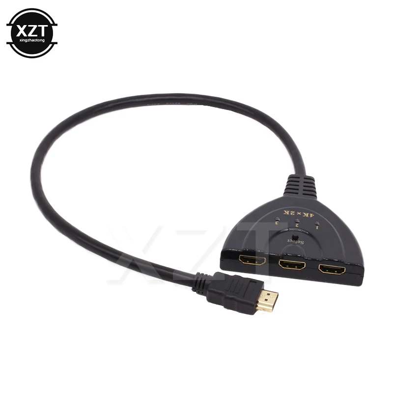 3 в 1 HDMI переключатель разветвитель Кабель концентратор 4K * 2K 1080p 1.4b мини порта