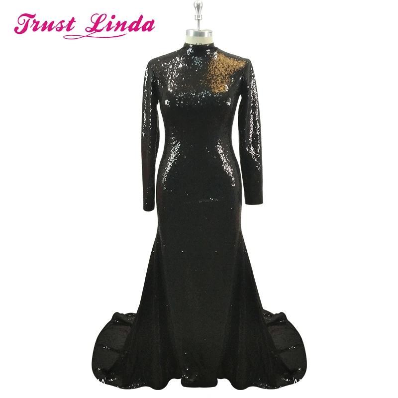 Elegant Mermaid Evening Gown Long Sleeves High Collar Court Train Long Formal Dress for Wedding Party vestido de festa longo
Elegant Mermaid Evening Gown Long Sleeves High Collar Court Train Long Formal Dress for Wedding Party vestido de festa longo