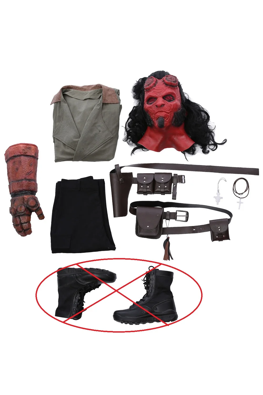 Hellboy: Rise of the Blood Queen Cosplay Costume Hellboy Outfit Full Set Halloween Carnival Cosplay Costume Custom Made
Hellboy: Rise of the Blood Queen Cosplay Costume Hellboy Outfit Full Set Halloween Carnival Cosplay Costume Custom Made