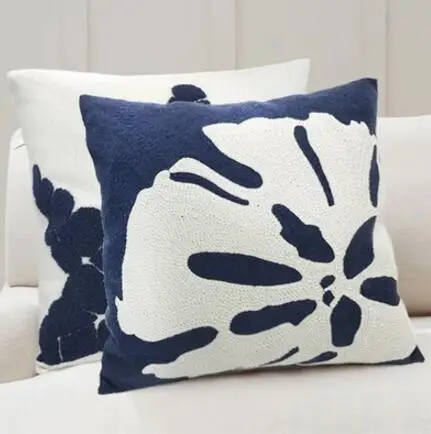 Nordic Mediterranean deep blue cotton canvas embroidered cushion cover 45X45 sofa pillowcase decorative pillow cover for cushion
Nordic Mediterranean deep blue cotton canvas embroidered cushion cover 45X45 sofa pillowcase decorative pillow cover for cushion