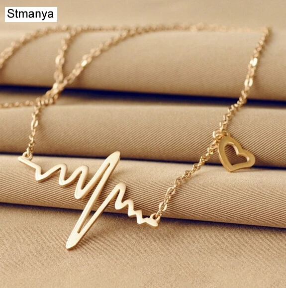 New Fashion Hot Sale Heart Necklace Gift Valentine Rose Heart Beat Pendant Short Chain Necklace #19095
New Fashion Hot Sale Heart Necklace Gift Valentine Rose Heart Beat Pendant Short Chain Necklace #19095