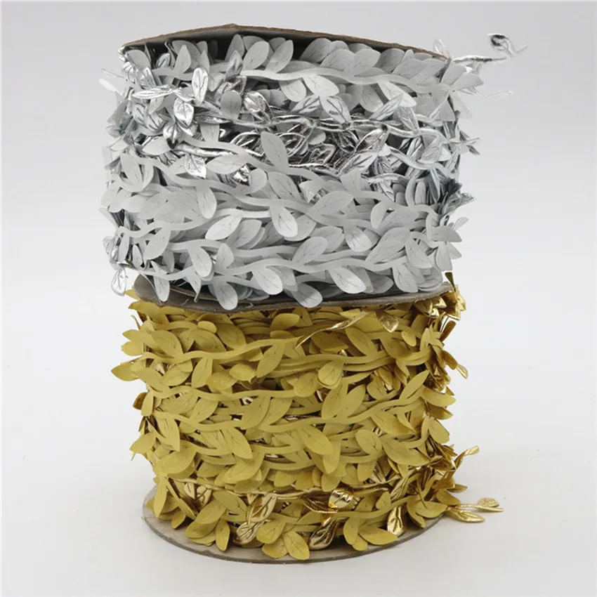 100 Meter Silk Nature Gold Artificial Leaf Leaves Vine for Wedding Box Decoration Foliage Handmade Scrapbooking Craft Wreath
100 Meter Silk Nature Gold Artificial Leaf Leaves Vine for Wedding Box Decoration Foliage Handmade Scrapbooking Craft Wreath