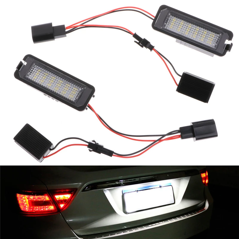 number plate light defective passat b6