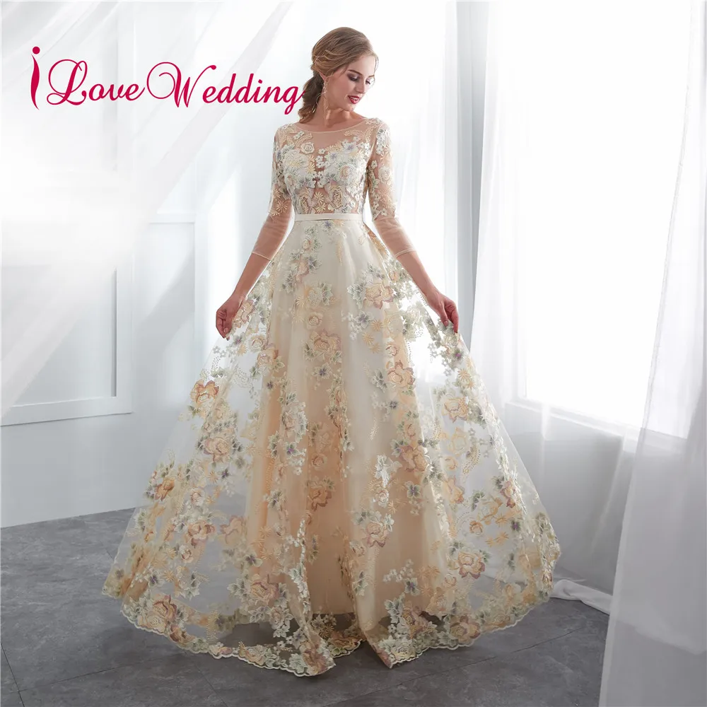 Вечерние официальные платья ilovebridal с рукавом три четверти и глубоким круглым вырезом цвета шампанского, кружевные длинные платья в пол для ...
Вечерние официальные платья ilovebridal с рукавом три четверти и глубоким круглым вырезом цвета шампанского, кружевные длинные платья в пол для ...