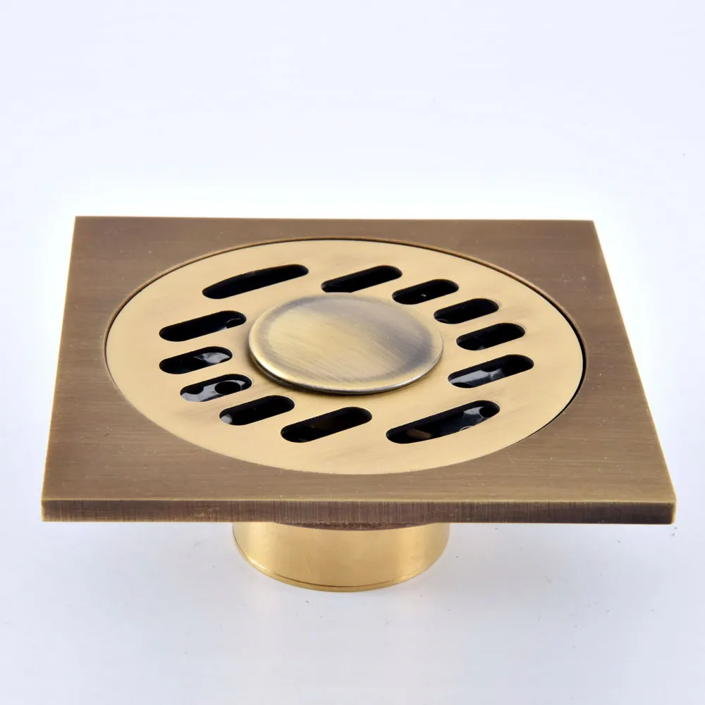 Antique Brass Vintage Carved Flower Pattern Bathroom Shower Drain 4" Square Floor Drain Waste Grates Bathroom Accessory mhr084
Antique Brass Vintage Carved Flower Pattern Bathroom Shower Drain 4" Square Floor Drain Waste Grates Bathroom Accessory mhr084