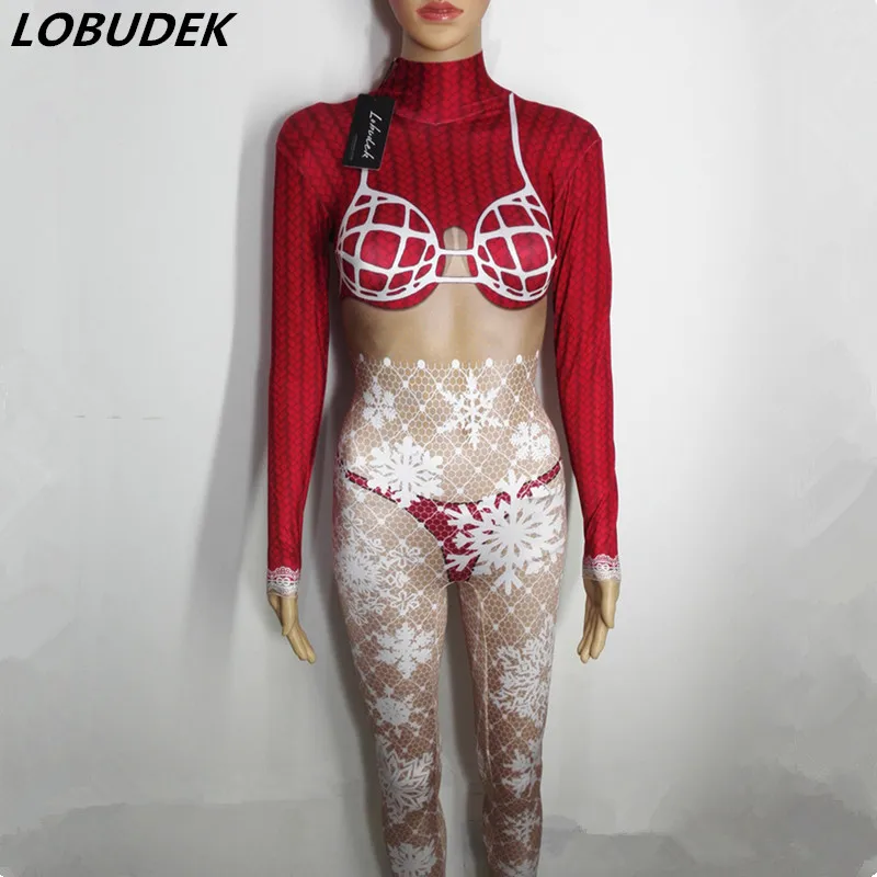 Sexy leotard jumpsuit Female singer Bar DJ Costumes Printing Elastic Rompers Nightclub Group Pole dancing performance stage wear
Sexy leotard jumpsuit Female singer Bar DJ Costumes Printing Elastic Rompers Nightclub Group Pole dancing performance stage wear