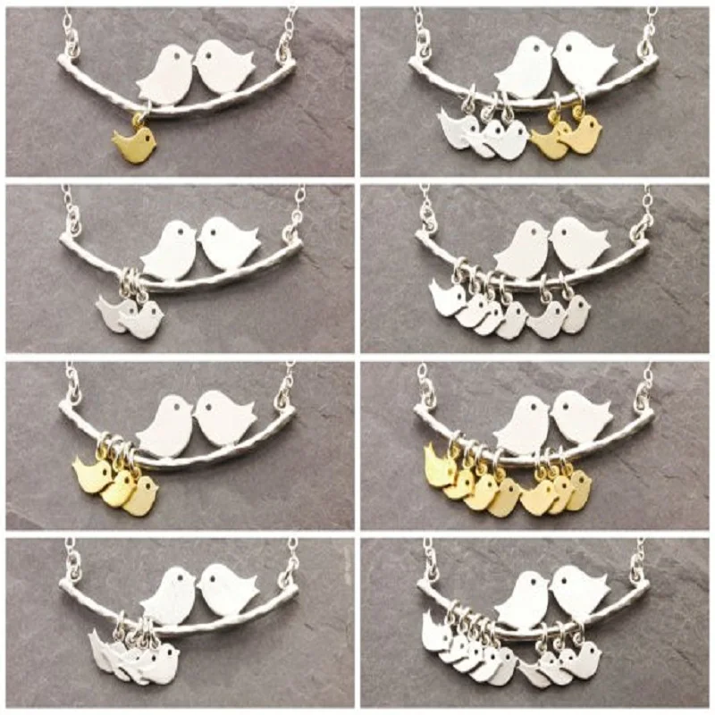 1-8 Kid and Mother Necklace Charm Women Jewelry Fashion Simple Birds Gold color and Birdie Love Bird Pendant Necklace
1-8 Kid and Mother Necklace Charm Women Jewelry Fashion Simple Birds Gold color and Birdie Love Bird Pendant Necklace