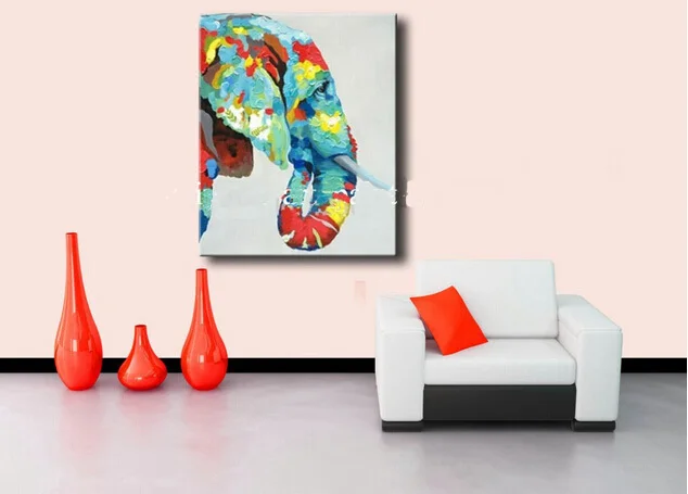 Free Shipping New Handpainted Elephant Oil Paintings Wall Art on Canvas Colored Animal Oil Painting for Decoration in Home Decor
Free Shipping New Handpainted Elephant Oil Paintings Wall Art on Canvas Colored Animal Oil Painting for Decoration in Home Decor
