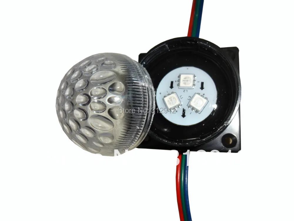 20pcs DC12 WS2811 pixel module with transparent cover;3pcs 5050 led inside;0.72W;40mm diameter
20pcs DC12 WS2811 pixel module with transparent cover;3pcs 5050 led inside;0.72W;40mm diameter