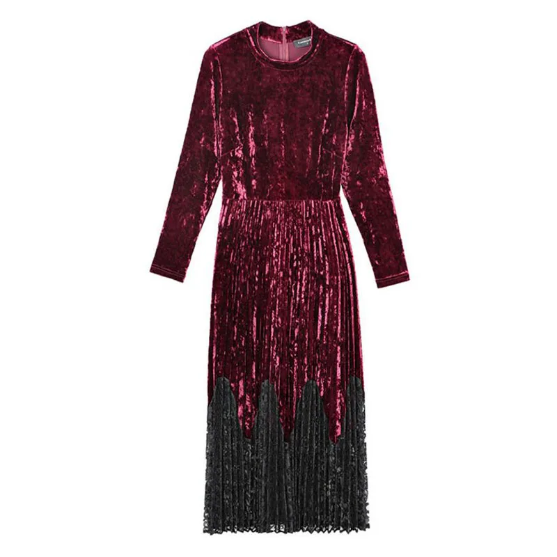 Women Autumn Winter Elegant Velvet Long Sleeve Dresses Vintage Work Business Office Party A-line Long Dress Fashion Vestidos
Women Autumn Winter Elegant Velvet Long Sleeve Dresses Vintage Work Business Office Party A-line Long Dress Fashion Vestidos
