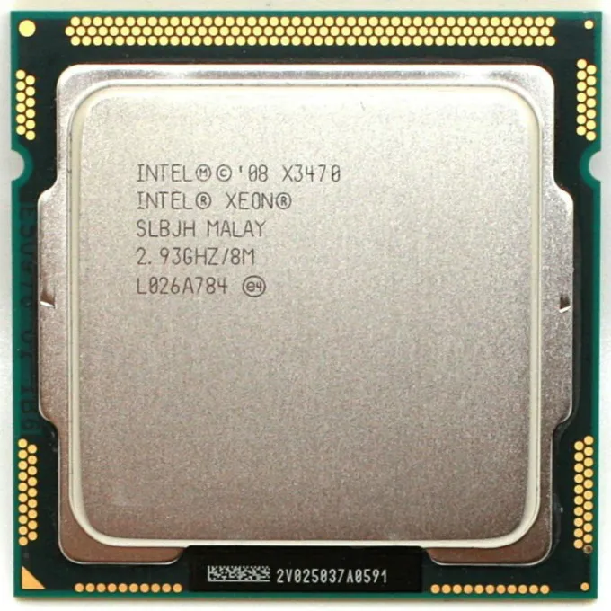 Процессор intel Xeon X3470 кэш 8 МБ 2 93 ГГц SLBJH LGA 1156 ЦПУ аналогичен i7 870 рабочий 100%|intel xeon|i7