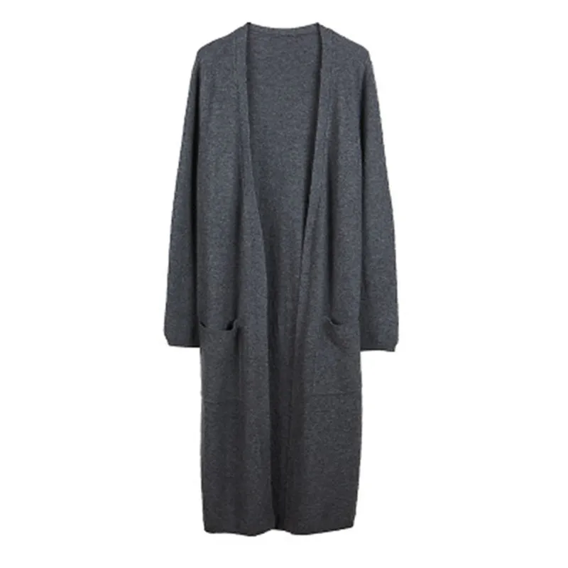pure wool solid thick knit women korean style Vneck pockets long cardigan sweater claret 5color M-XL
pure wool solid thick knit women korean style Vneck pockets long cardigan sweater claret 5color M-XL