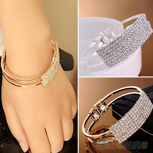 New Elegant Women Bangle Wristband Crystal Bracelet Cuff Bling Lady Gift Bracelets & Bangles 063Y
New Elegant Women Bangle Wristband Crystal Bracelet Cuff Bling Lady Gift Bracelets & Bangles 063Y