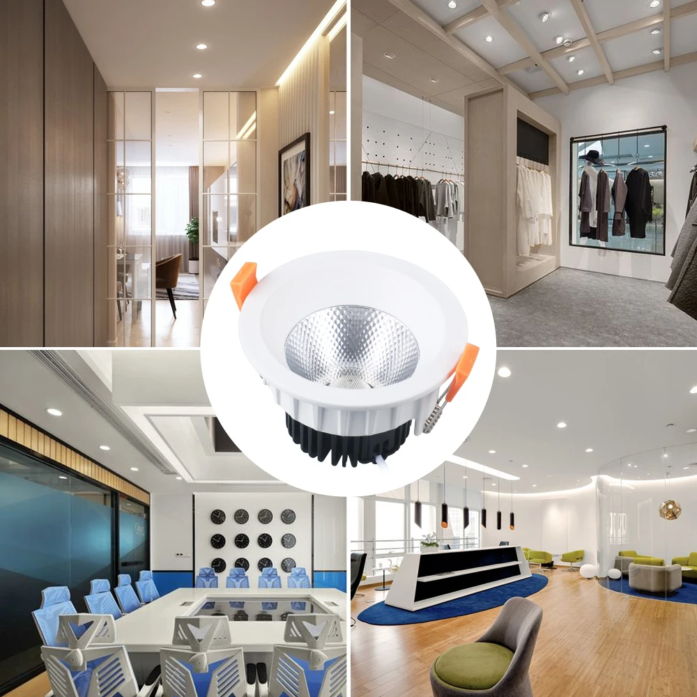 White Led Downlight Aluminum 90-260V AC Round Led Lamp Foyer Recessed Luminaire Panel Light Spot Ceiling downlights
White Led Downlight Aluminum 90-260V AC Round Led Lamp Foyer Recessed Luminaire Panel Light Spot Ceiling downlights