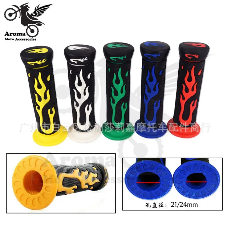 5 colors available fire decal rubber motorbike handlebar for KTM motocross handle grips unviersal scooter parts motorcycle grip
5 colors available fire decal rubber motorbike handlebar for KTM motocross handle grips unviersal scooter parts motorcycle grip