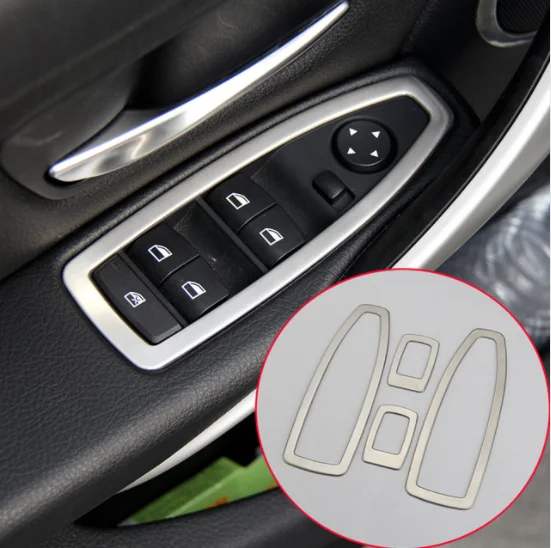 Stainless Steel Car Window Lift Door Button Control Frame Auto Accessories For BMW 3 Series f30 2013-2017 Car-styling
Stainless Steel Car Window Lift Door Button Control Frame Auto Accessories For BMW 3 Series f30 2013-2017 Car-styling