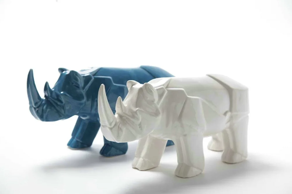 ceramic abstract Rhinoceros home decor craft room decoration porcelain animal figurine wedding handicraft ornament garden statue
ceramic abstract Rhinoceros home decor craft room decoration porcelain animal figurine wedding handicraft ornament garden statue