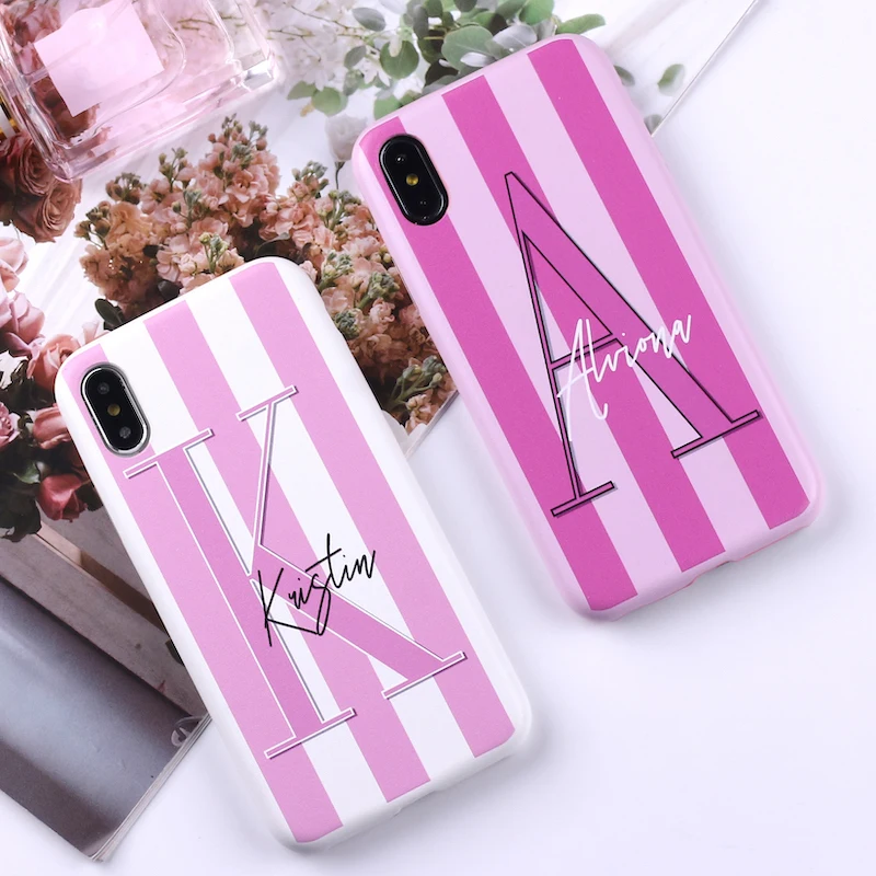 Sexy Pink Lips Custom Personalized Initial Name Striped Leather Phone Case For iPhone 12 11 Pro X XS Max 7 7Plus 8 8Plus XR
Sexy Pink Lips Custom Personalized Initial Name Striped Leather Phone Case For iPhone 12 11 Pro X XS Max 7 7Plus 8 8Plus XR