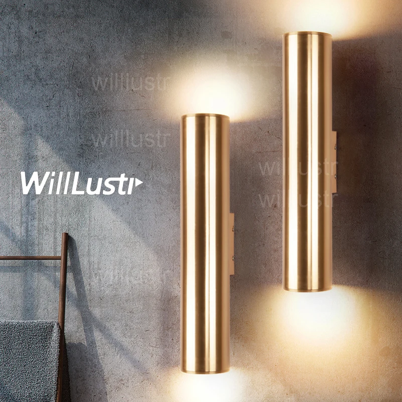 Willlustr aluminum wall sconce LED wall lamp metal lighting design lamps champagne gold tube light pipe minimalism luxury light
Willlustr aluminum wall sconce LED wall lamp metal lighting design lamps champagne gold tube light pipe minimalism luxury light