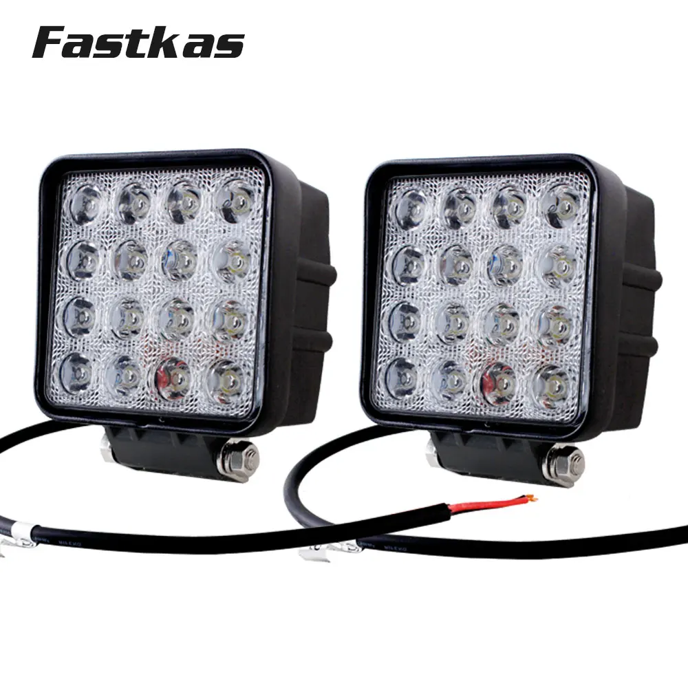 FASTKAS 2x 48w LED Work Light SUV Truck Tractor ATV 12V 24V 4X4 LED Offroad Fog Light LED Drive Light LED DRL Waterproof IP67
FASTKAS 2x 48w LED Work Light SUV Truck Tractor ATV 12V 24V 4X4 LED Offroad Fog Light LED Drive Light LED DRL Waterproof IP67
