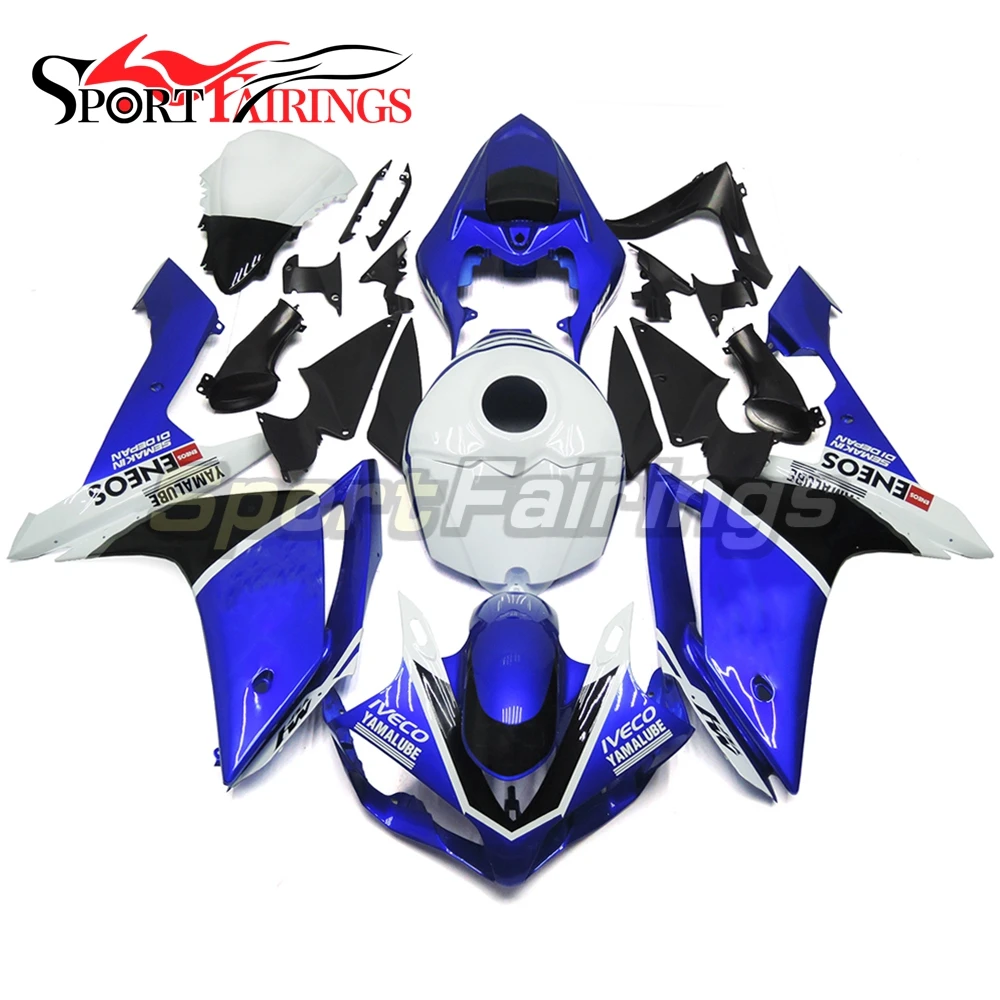 Обтекатели для Yamaha YZF1000 R1 2007 2008 07 08 Sportbike ABS мотоцикл обтекатель комплект бодикон Ивеко синий белый Carenes Новый
Обтекатели для Yamaha YZF1000 R1 2007 2008 07 08 Sportbike ABS мотоцикл обтекатель комплект бодикон Ивеко синий белый Carenes Новый
