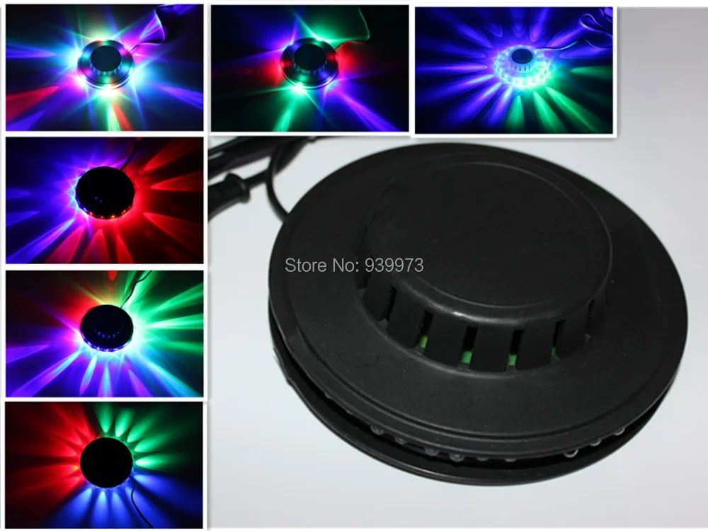 

new 8W 48 LED 90-240V Auto & Voice-activated LED RGB mini Stage Light Bar Party Disco DJ Stage Lighting EU plug