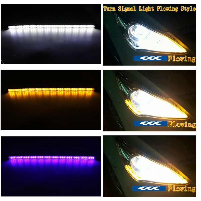 Yituancar 2X12 LEDs External Installation Flexible Night & Daytime Running Strip Light Flow Turn Signal DRL Car Day Lamp Styling
Yituancar 2X12 LEDs External Installation Flexible Night & Daytime Running Strip Light Flow Turn Signal DRL Car Day Lamp Styling