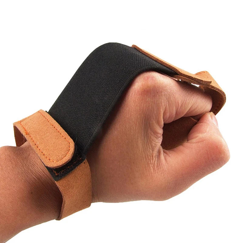 New 7 Color 3 Finger Guard Archery Protect Glove Adjustable Length Bow and Arrow Accessory for Practice Hunting Shooting | Спорт и