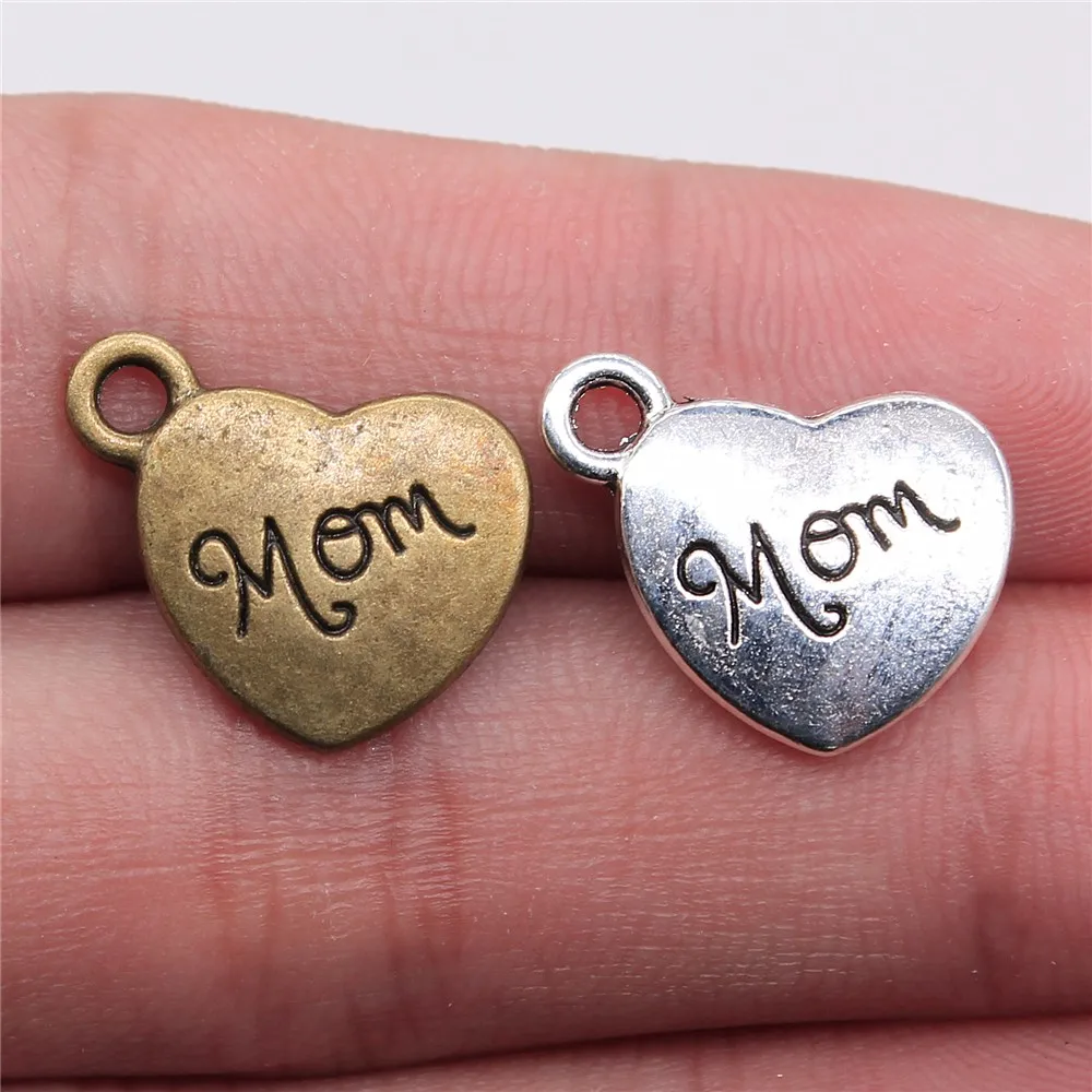 WYSIWYG 10pcs 15x18mm 2 Colors Antique Bronze Plated Family Mom Heart Charms Heart Mom Charms Mom Charms Heart
WYSIWYG 10pcs 15x18mm 2 Colors Antique Bronze Plated Family Mom Heart Charms Heart Mom Charms Mom Charms Heart