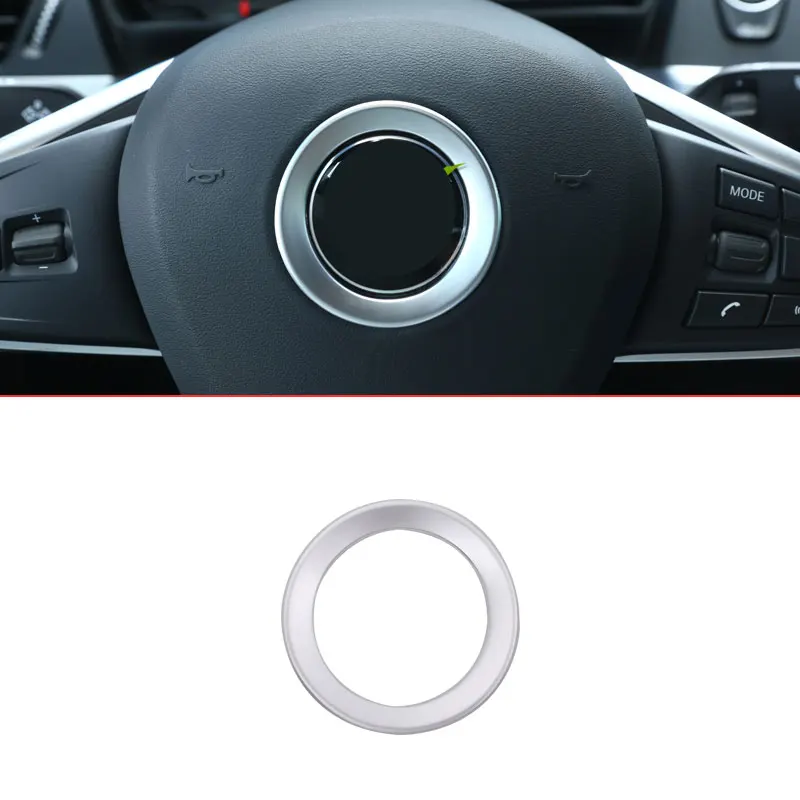ABS Matte Chrome Steering Wheel Decoration Ring Trim Car Accessories Stickers For BMW X1 F48 2016 2017
ABS Matte Chrome Steering Wheel Decoration Ring Trim Car Accessories Stickers For BMW X1 F48 2016 2017